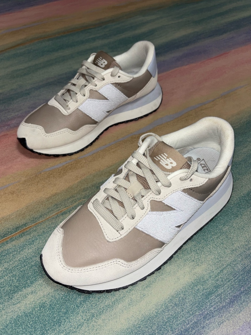 New Balance WS237ST Driftwood/Granite Women's Running Shoes size 8